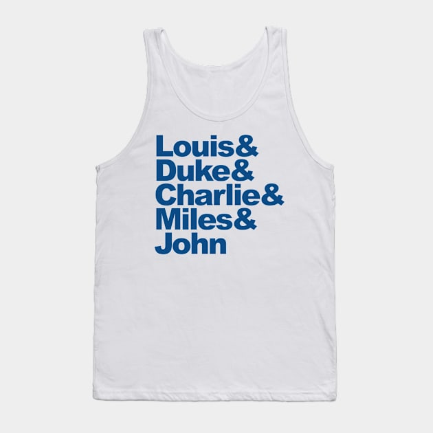 The American Jazz Legends Tank Top by TABRON PUBLISHING